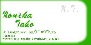 monika tako business card